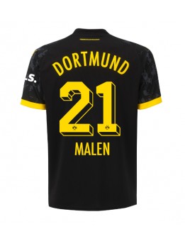 Moški Nogometna dresi replika Borussia Dortmund Donyell Malen #21 Gostujoči 2023-24 Kratek rokav